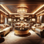 Elegant Neo Deco interior with luxurious decor elements