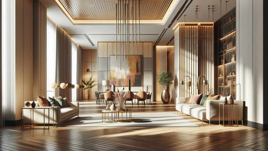 Neo Deco interiors showcasing vibrant colors and distinctive design elements.