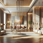 Neo Deco interiors showcasing vibrant colors and distinctive design elements.