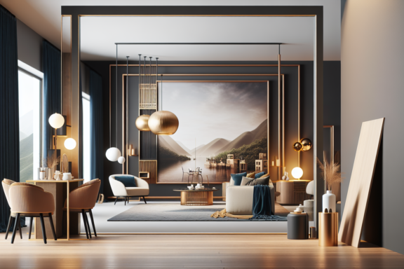 Nowoczesne wnętrze w stylu Neo Deco